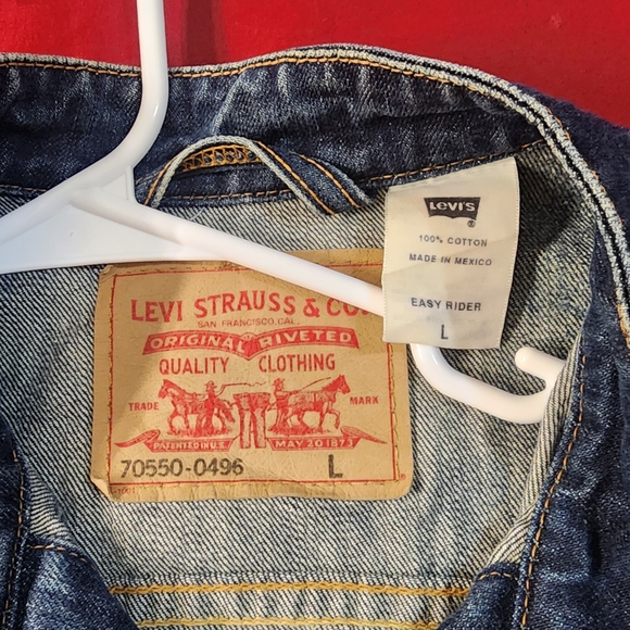 Levi's Men's Blue Denim Easy RiderJacket - Picture 2 of 8